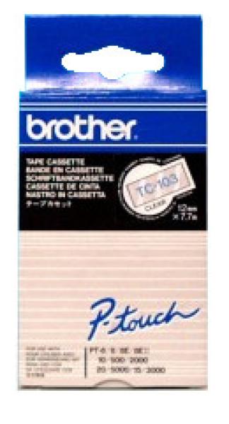 Ptouch band, laminiert blau/klar tc-103 pt-3000 12 mm - Ptouch-tc-103-4977766050500