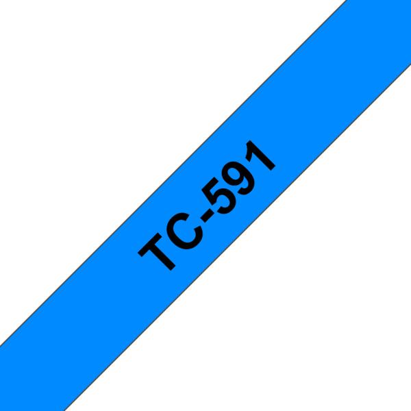 Ptouch band, laminiert schwarz/blau tc-591 pt-3000 9 mm - Ptouch-tc-591-4977766050746-02.jpg