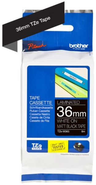 Ptouch band matt lamin. weiss/schwarz tze-m365 pt-d800w/d900w 36mm - Ptouch-tze-m365-4977766808071-02.jpg