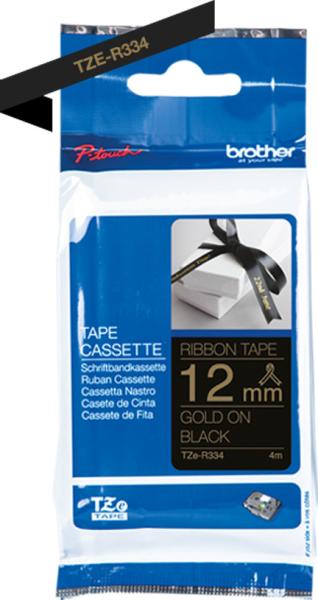 Ptouch band schwarz/gold tze-r334 tze geräte 12-36mm - Ptouch-tze-r334-4977766802345