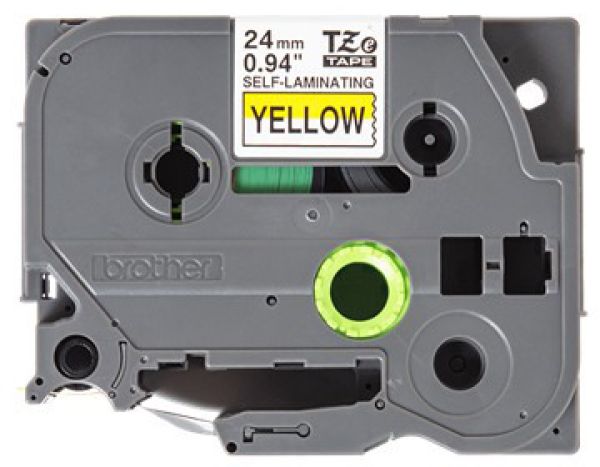 Ptouch band selbst lam. schwarz/gelb tze-sl651 pt-d800w/d900w 24mm - Ptouch-tze-sl651-4977766806442