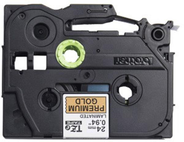 Ptouch band schwarz/gold tzepr851 pt-p710bt 24mm - Ptouch-tzepr851-4977766783668