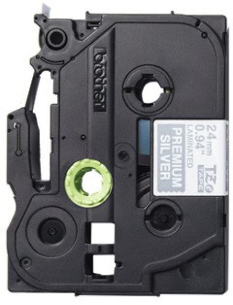Ptouch band weiss/silber tzepr955 pt-p710bt 24mm - Ptouch-tzepr955-4977766783682