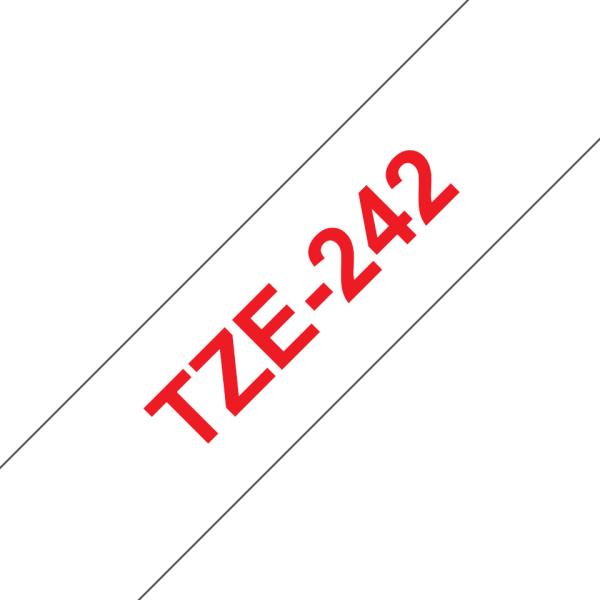 Ptouch band, laminiert rot/weiss tze-242 pt-2450dx 18 mm - Ptouch-tze-242-4977766685351-02.jpg