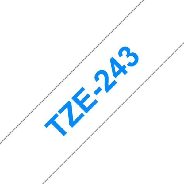 Ptouch band, laminiert blau/weiss tze-243 pt-2450dx 18 mm - Ptouch-tze-243-4977766685382-02.jpg