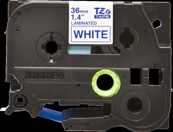 Ptouch band, laminiert blau/weiss tze-263 pt-3600 36 mm - Ptouch-tze-263-4977766685603-02.jpg