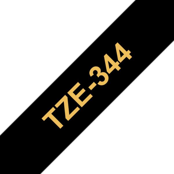 Ptouch band, laminiert gold/schwarz tze-344 pt-2450dx 18 mm - Ptouch-tze-344-4977766685764-02.jpg