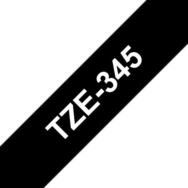 Ptouch band, laminiert weiss/schwarz tze-345 pt-2450dx 18 mm - Ptouch-tze-345-4977766685795-02.jpg