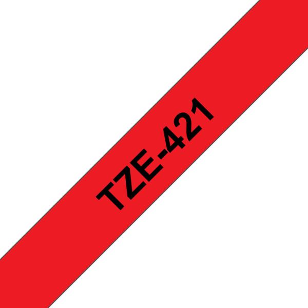 Ptouch band, laminiert schwarz/rot tze-421 pt-1280vp 9 mm - Ptouch-tze-421-4977766685887-02.jpg