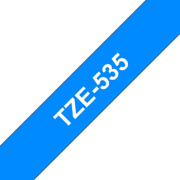 Ptouch band, laminiert weiss/blau tze-535 pt-1280vp 12 mm - Ptouch-tze-535-4977766686471-02.jpg