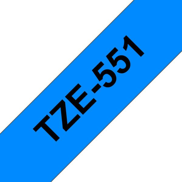 Ptouch band, laminiert schwarz/blau tze-551 pt-2450dx 24 mm - Ptouch-tze-551-4977766686532-02.jpg