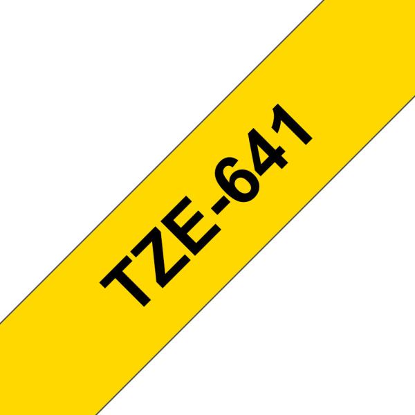 Ptouch band, laminiert schwarz/gelb tze-641 pt-2450dx 18 mm - Ptouch-tze-641-4977766686716-02.jpg