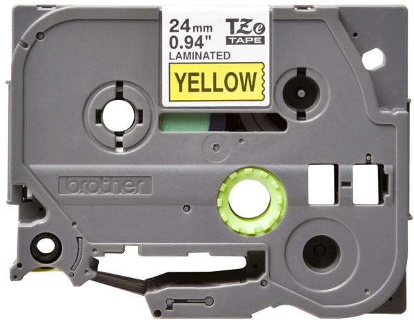 Ptouch band, laminiert schwarz/gelb tze-651 pt-2450dx 24 mm - Ptouch-tze-651-4977766686747-02.jpg