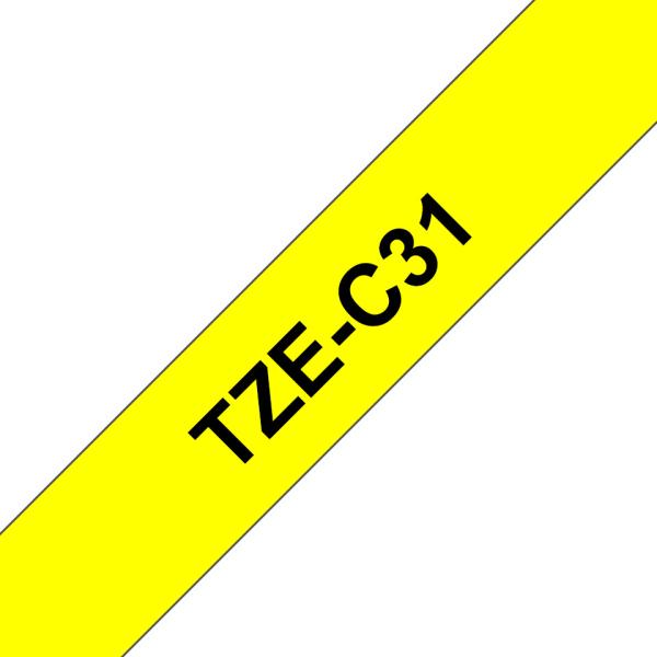 Ptouch band,lam.,fluor. schwarz/gelb tze-c31 pt-300 12 mm - Ptouch-tze-c31-4977766691659-02.jpg