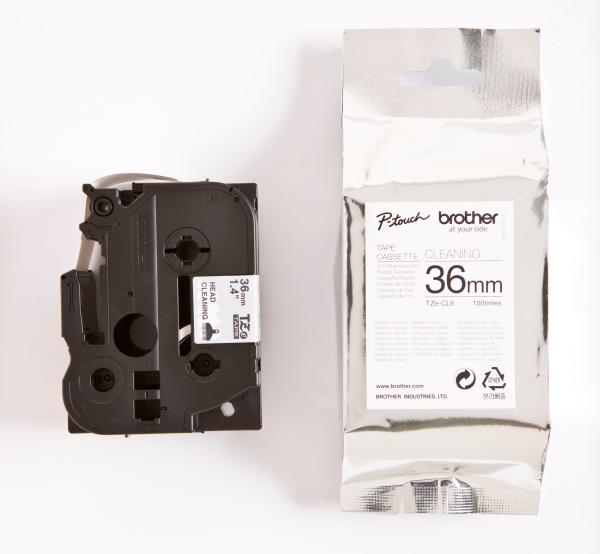 Ptouch reinigungsband 100 x tze-cl6 zu pt-550,9200pc,9400 36 mm - Ptouch-tze-cl6-4977766692816