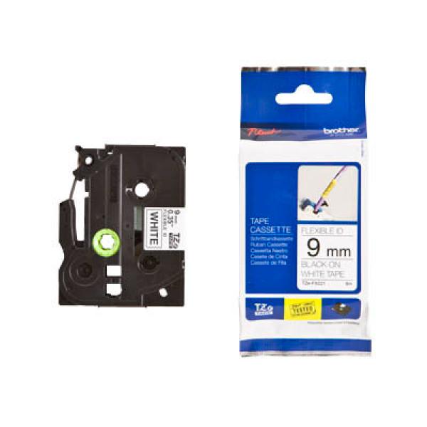 Ptouch flexitape lamin. schwarz/weiss tze-fx221 zu pt-550 9 mm - Ptouch-tze-fx221-4977766693202