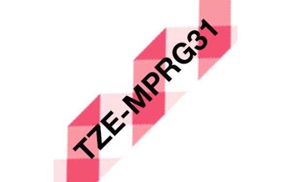 Ptouch band, laminiert schwarz/rot tze-mprg31 pt-dv600vp 12 mm - Ptouch-tze-mprg31-4977766770255-02.jpg