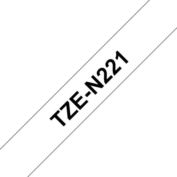 Ptouch band,nicht lam. schwarz/weiss tze-n221 pt-300 9 mm - Ptouch-tze-n221-4977766693264-02.jpg