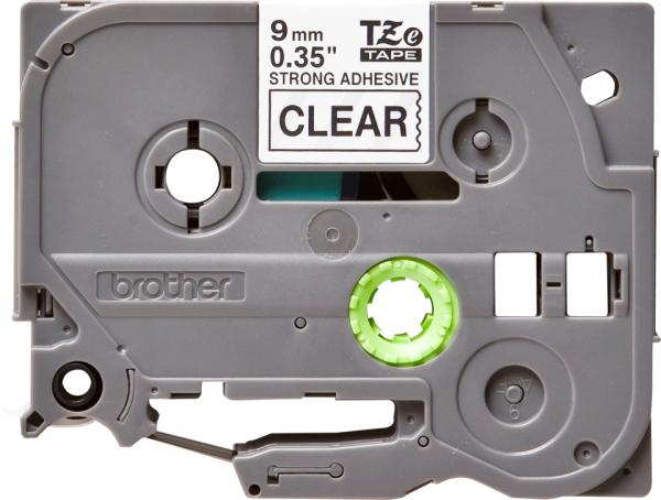 Ptouch band, strong/adh. schwarz/klar tze-s121 pt-300 9 mm - Ptouch-tze-s121-4977766693295-02.jpg