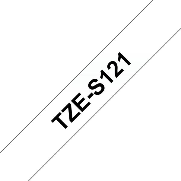 Ptouch band, strong/adh. schwarz/klar tze-s121 pt-300 9 mm - Ptouch-tze-s121-4977766693295-03.jpg