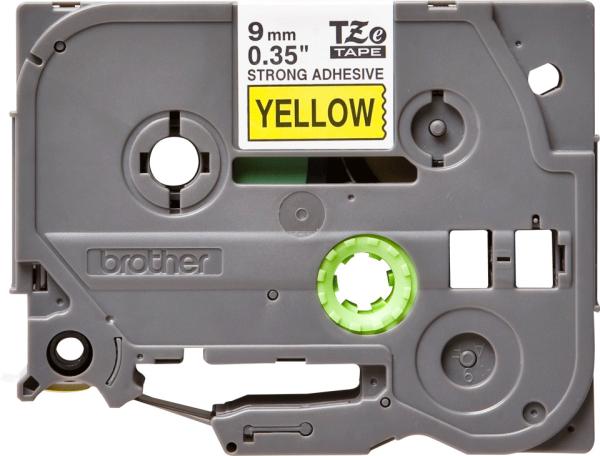 Ptouch band, strong/adh. schwarz/gelb tze-s621 pt-300 9 mm - Ptouch-tze-s621-4977766693356-02.jpg