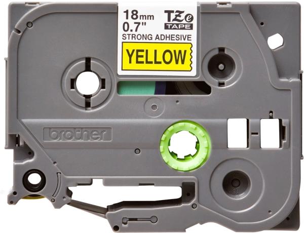 Ptouch band, strong/adh. schwarz/gelb tze-s641 pt-300 18 mm - Ptouch-tze-s641-4977766692205-02.jpg
