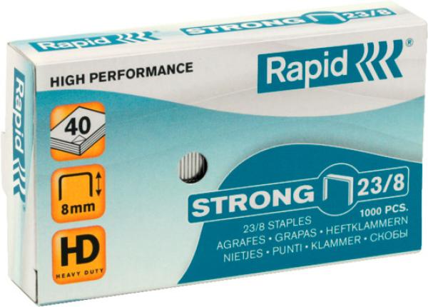 Rapid heftklammern strong 23/8 mm 24869800 verzinkt 1000 stück - Rapid-24869800-7313468698003