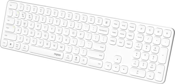 Rapoo e9810 ultraslim keyboard 12645 wireless, white - Rapoo-12645-6940056126450-02.jpg