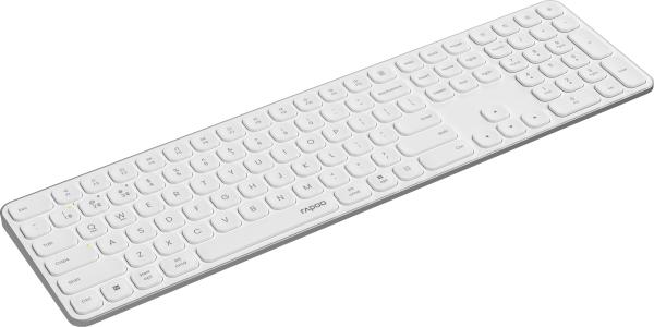 Rapoo e9810 ultraslim keyboard 12645 wireless, white - Rapoo-12645-6940056126450-04.jpg