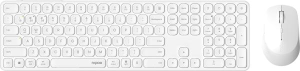 Rapoo 9810m ultraslim full deskset 12651 wireless, white - Rapoo-12651-6940056126511