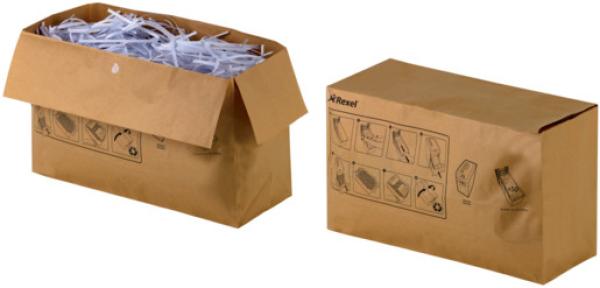 Rexel abfallsack recycelbar 70lt 2102442 braun 50 stück - Rexel-2102442-5028252062190