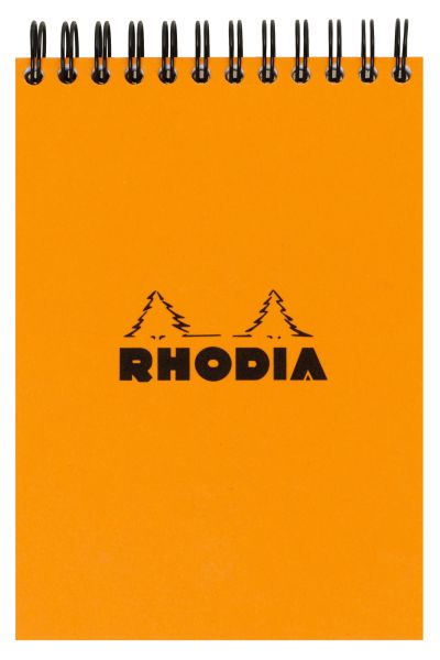 Rhodia spiralblock orange a7 11500c kariert 80 blatt - Rhodia-11500c-3037920115009