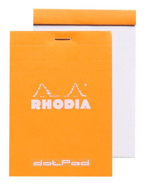 Rhodia dot pad orange 85x120mm 12558c raster 80 blatt - Rhodia-12558c-3037920125589