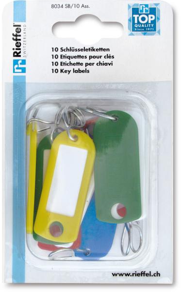 Rieffel switzerland schlüssel-anhänger 8034 sb/10 ass. ass. 10 stück - Rieffel-switzerland-8034-sb-10-ass-7640115312327