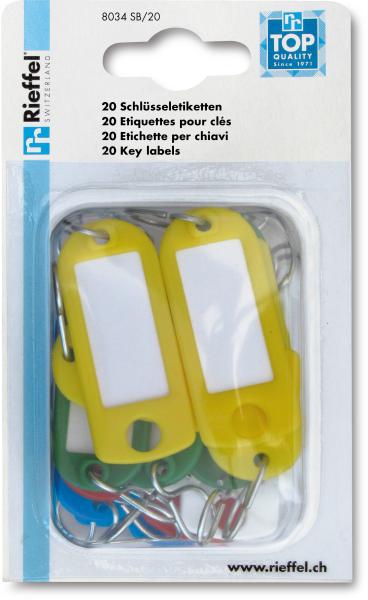 Rieffel switzerland schlüssel-anhänger 8034 sb/20 ass. 20 stück - Rieffel-switzerland-8034-sb-20-7640115312402