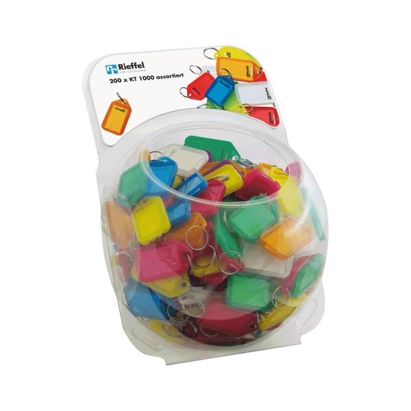 Rieffel switzerland schlüsseletiketten ass. kt 1000 tub/200 display 200 stück - Rieffel-switzerland-kt-1000-tub-200-7630010411393
