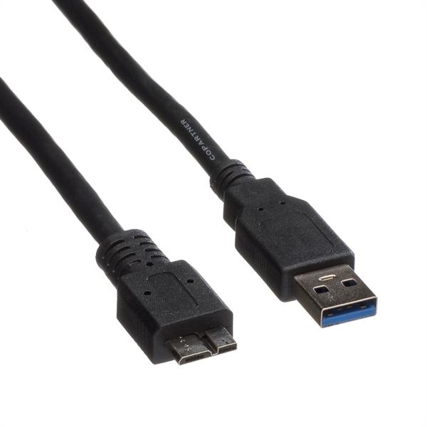 Roline usb-a-micro b, datenkabel 11.02.8873 black, st/st, 3.2 gen1 0.8m - Roline-11.02.8873-7611990125456-02.jpg
