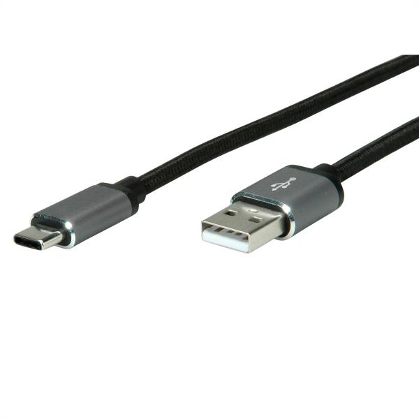 Roline usb-a-c, datenkabel 11.02.9028 black/sil, st/st, usb 2.0 1.8m - Roline-11.02.9028-7611990142224-02.jpg