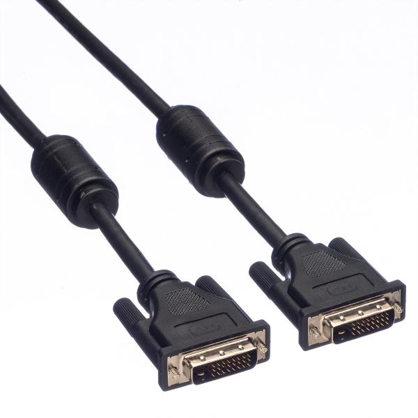 Roline dvi kabel, (24+1) dual link 11.04.5525 black, st/st, 2m - Roline-11.04.5525-7611990146048-02.jpg