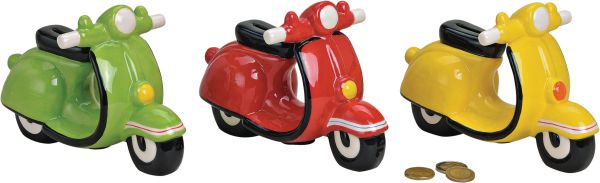 Roost sparkasse motorroller 10016850 keramik, ass. 20x6x8cm - Roost-10016850-4007698168506