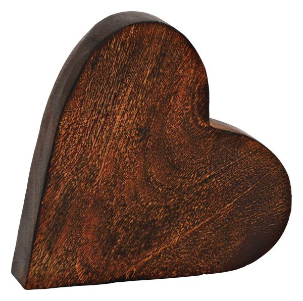 Roost herz aus mangoholz 10036839 braun 19x18x4cm - Roost-10036839-4007698475932