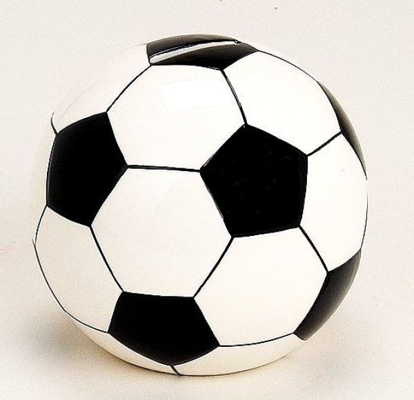 Roost sparkasse fussball gross 17399 schwarz/weiss ø13cm - Roost-17399-4007698173999