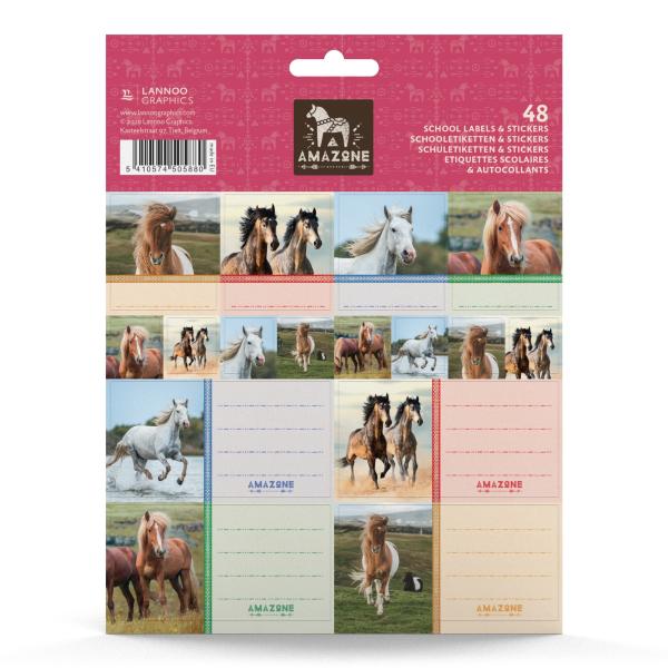 Roost schuletiketten amazone 505880 mix 16x1x21cm - Roost-505880-5410574505880