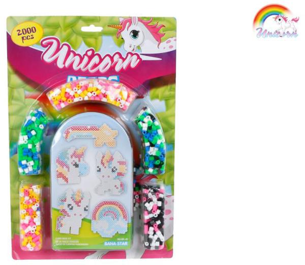 Roost bügelperlen einhorn-set 590206 20x30cm - Roost-590206-8713219474457