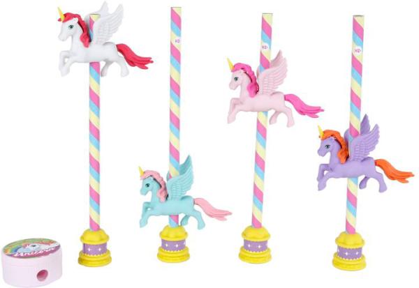 Roost schreibset einhorn 590222 4-teilig - Roost-590222-8713219510827