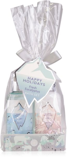 Roost badeset happy holidays 6054260 duschgel, bodylotion 100ml - Roost-6054260-4015953659850