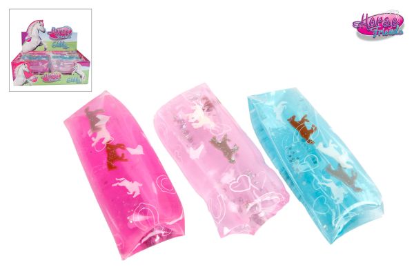 Roost flutschi pferde 13cm 620895 mit glitter und anhänger - Roost-620895-8713219387009
