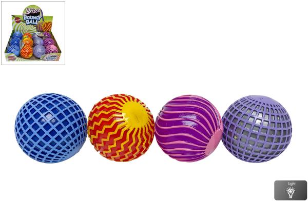 Roost hüpfball disco mit licht 621584 assortiert, 6cm - Roost-621584-8713219488232