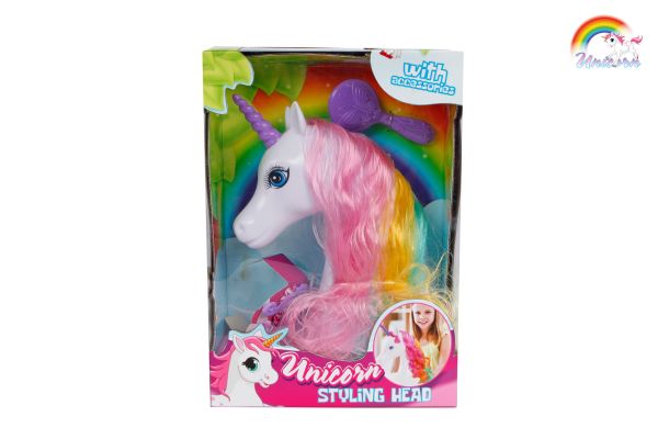 Roost schminkkopf einhorn 670044 mit zubehör 20cm - Roost-670044-8713219446041