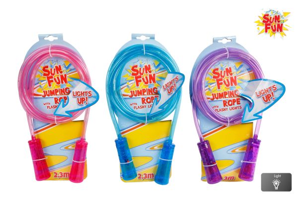 Roost sun fun springseil 720262 ass. , mit led 2.3m - Roost-720262-8713219348055